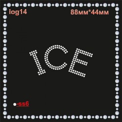 Аплікація зі страз "ice" (6шт/л). Аплікація зі страз "ice" (6шт/л).