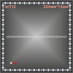 Орнамент із страз (8 шт/л).