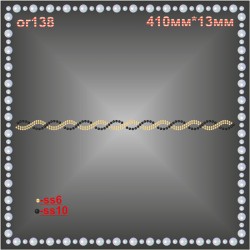 Орнамент из страз (6 шт/л).