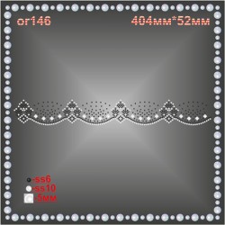 Орнамент із страз (3 шт/л).