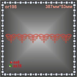 Орнамент із страз (3 шт/л).