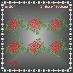 Орнамент из страз (2 шт/л).