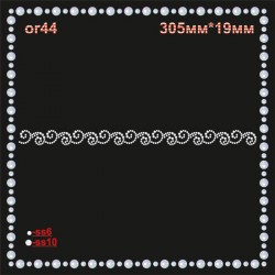 Орнамент із страз (6 шт/л).