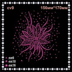 Квітка зі страз (2шт/л). Квітка зі страз (2шт/л).