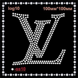 Логотип зі страз "Louise Vuitton" (4шт/л). Логотип зі страз "Louise Vuitton" (4шт/л).