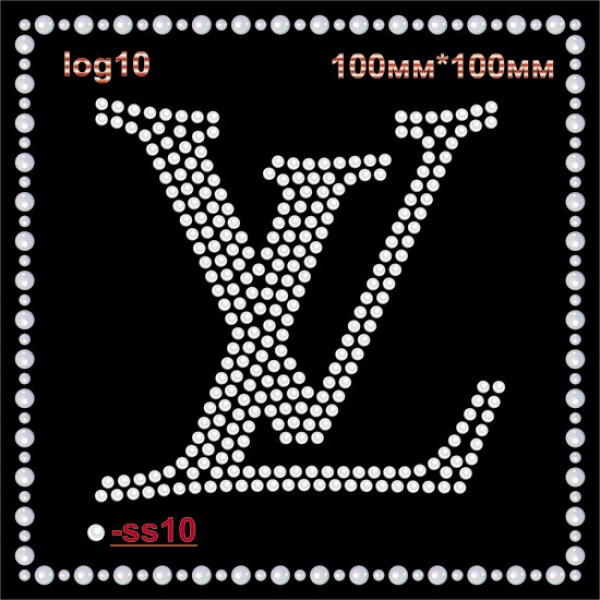 Логотип зі страз "Louise Vuitton" (4шт/л).