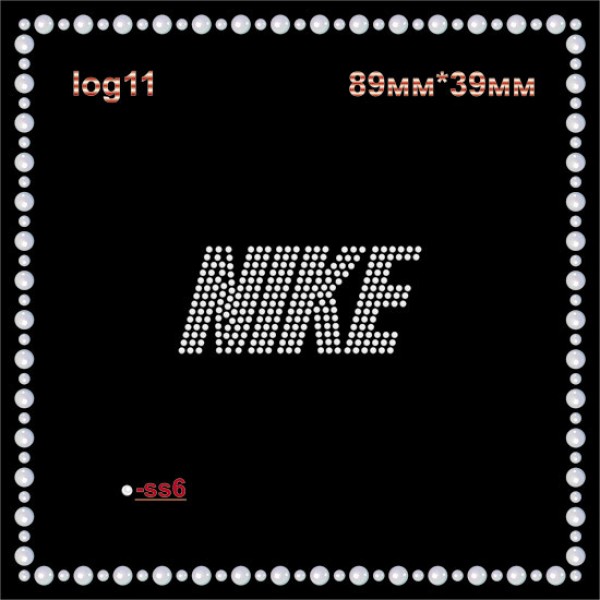 Логотип "Nike" из страз (8шт/л).