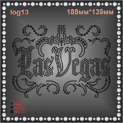 Логотип зі страз "Las Vegas" (2шт/л). Логотип зі страз "Las Vegas" (2шт/л).
