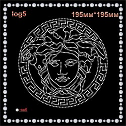 Аплікація зі страз "Versace" (1шт/л). Аплікація зі страз "Versace" (1шт/л).