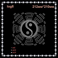 Логотип зі страз "Інь-янь" (1шт/л). Логотип зі страз "Інь-янь" (1шт/л).