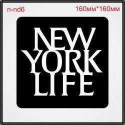 Термонаклейка "New york life" (6шт/л). Термонаклейка "New york life" (6шт/л).