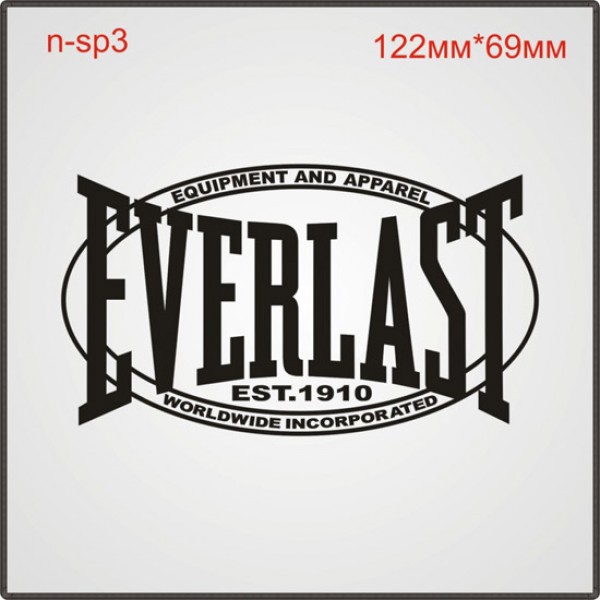 Термонаклейка "Everlast" (20шт/л).