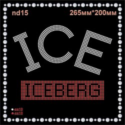Напис зі страз «Iceberg» (1шт/л). Напис зі страз «Iceberg» (1шт/л).