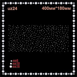 Візерунок зі страз (1шт/л).