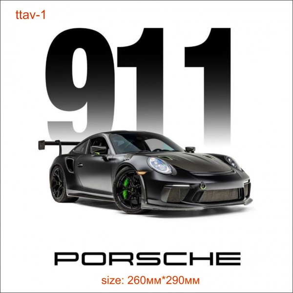 Термотрансфер ДТФ (DTF) "Porsche 911"