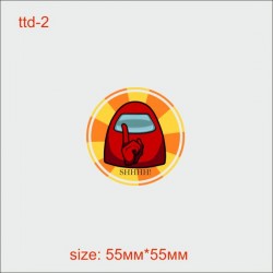 Термотрансфер ДТФ (DTF) "Among us shhh!"