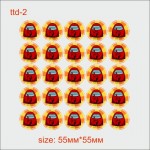 Термотрансфер ДТФ (DTF) "Among us shhh!"