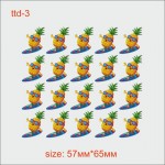 Термотрансфер ДТФ (DTF) "Ананас на серфі"