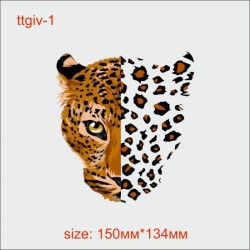 Термотрансфер ДТФ (DTF) "Leopard crystal"