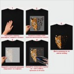 Термотрансфер ДТФ (DTF) "Leopard crystal"