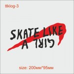 Термотрансфер ДТФ (DTF) "SKATE LIKE A GIRL"